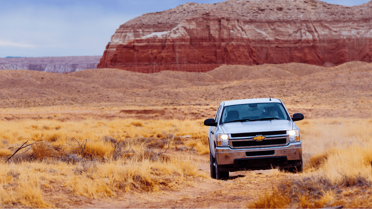 Truck Driving in Desert